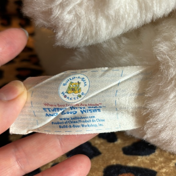 Vintage Build A Bear Polar bear white with pink nose - Picture 5 of 5